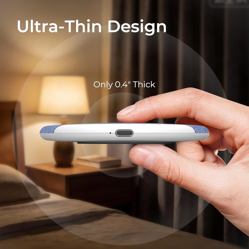 2PCS Under Pillow Speaker For Sleeping Bone Conduction Speaker White Noise Timer