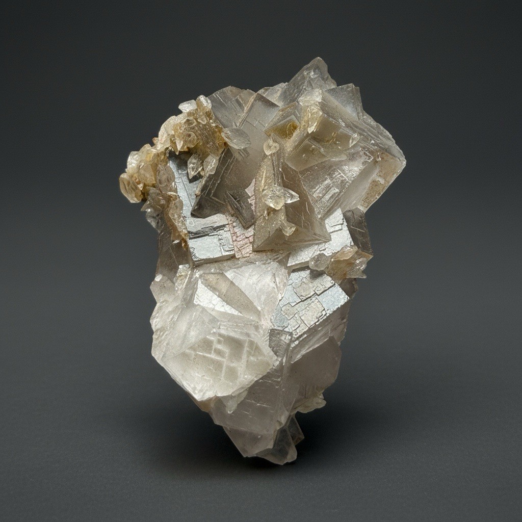 Isometric Fluorite & Scalenohedral Calcite Specimen | Pakistan