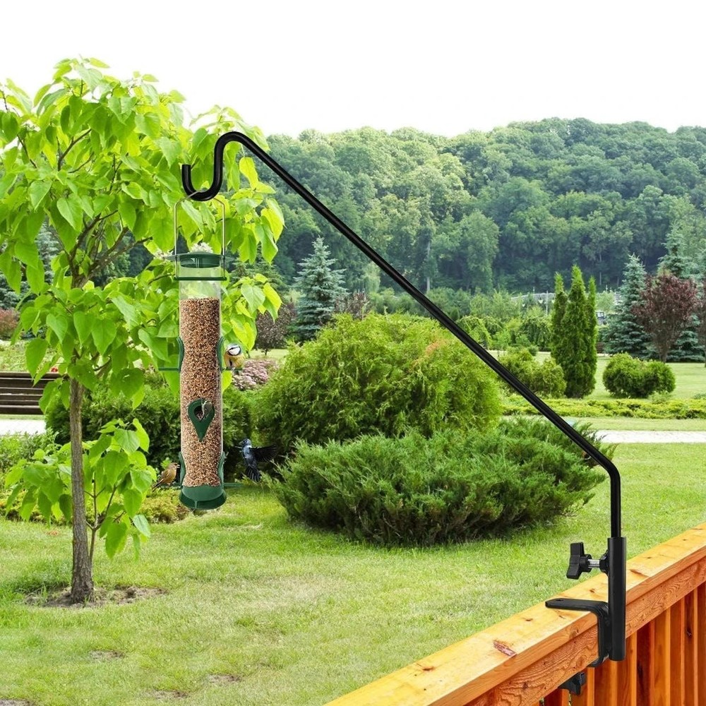 Heavy Duty Extensible Deck Hook - Adjustable for Hanging Bird Feeders, Plants...