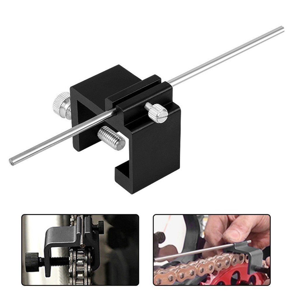Efficient For Motorcycle Maintenance with Compact Chain Alignment Tool