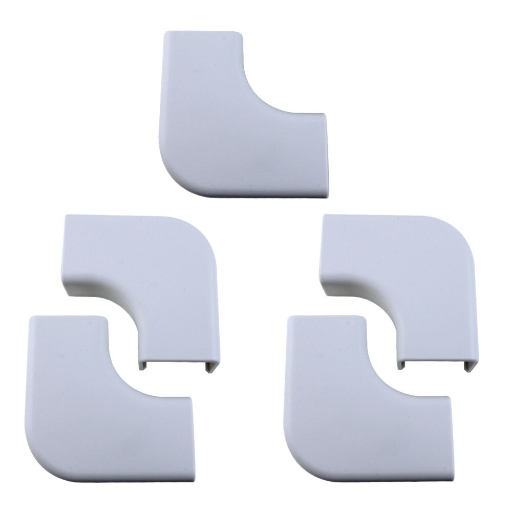 Construct Pro RIGHT ANGLE Raceway Adapters (5-Pack, 1.38”, White)