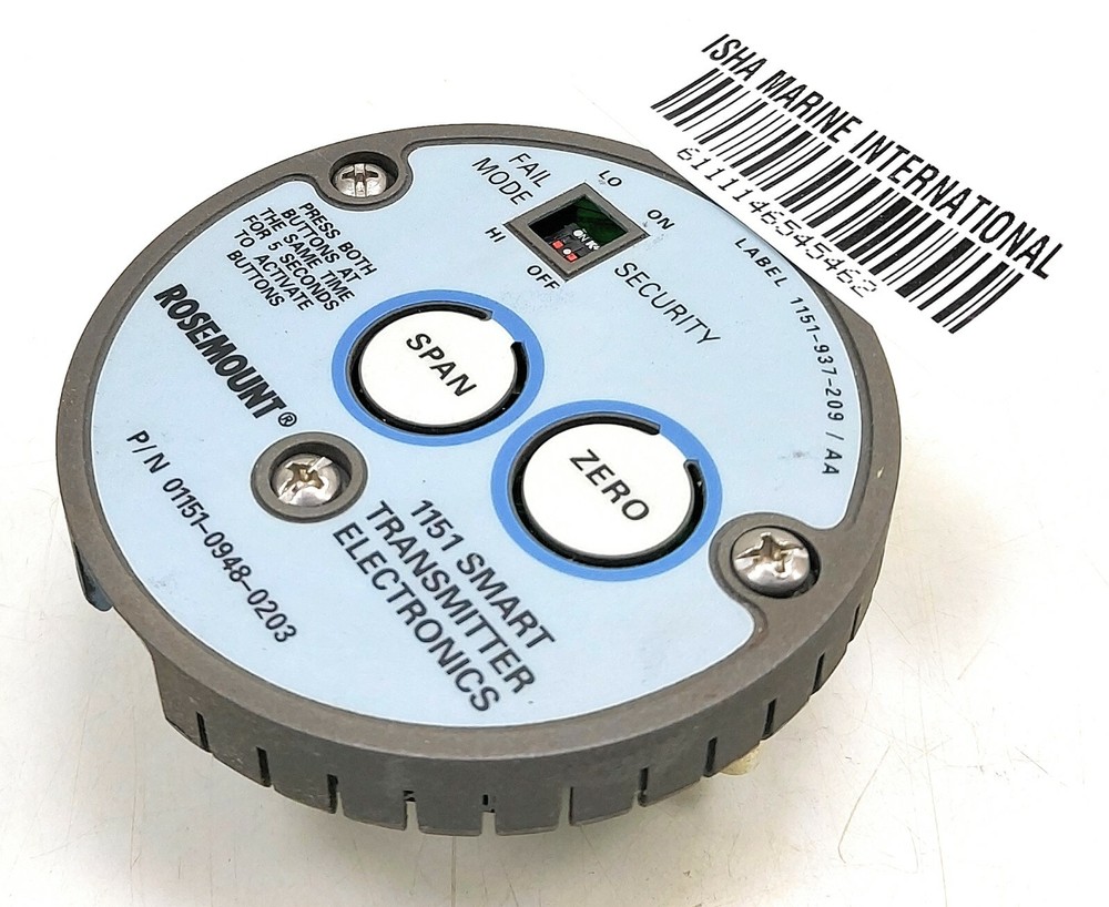 Rosemount 1151 Smart Transmitter Electronics 01151-0948-0203