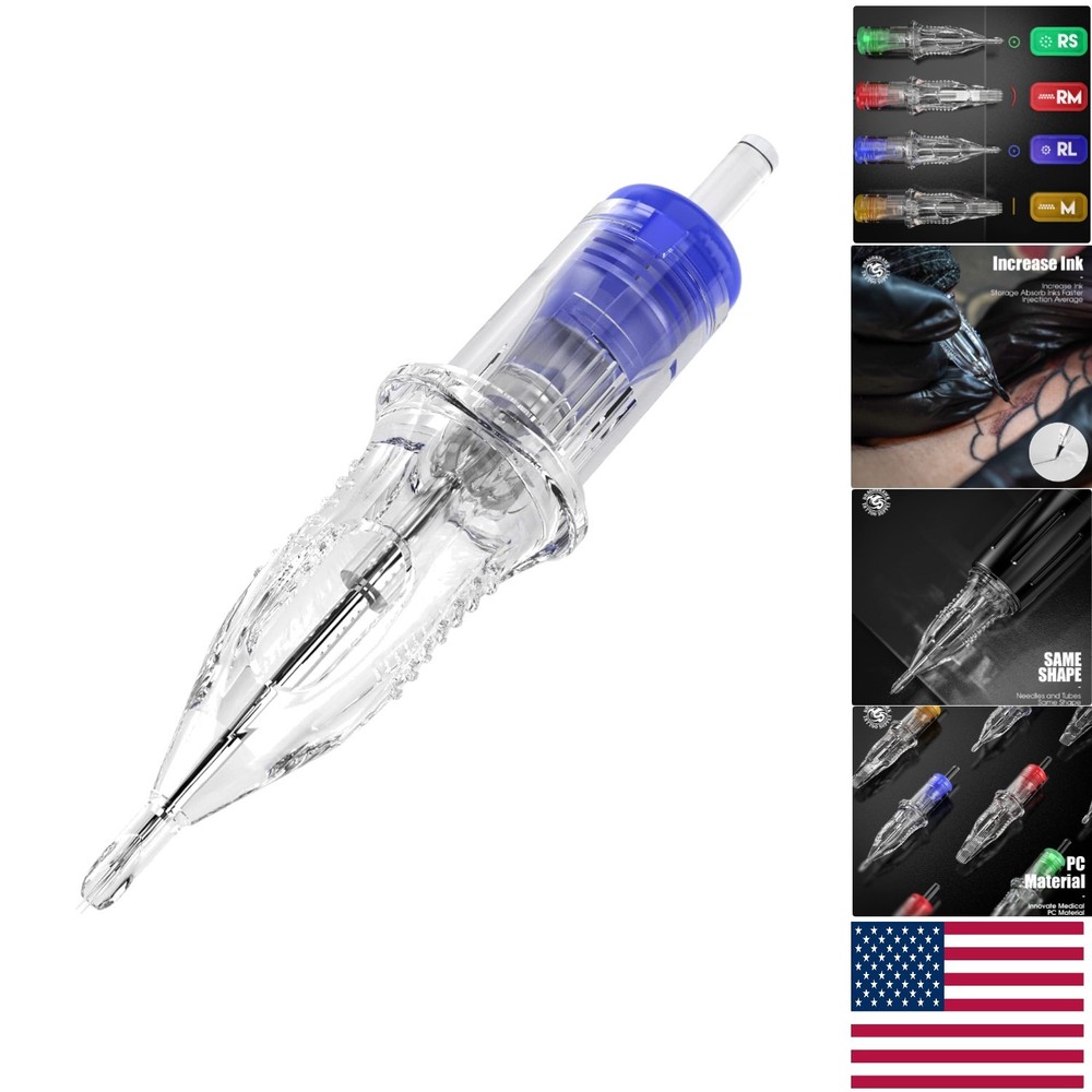 Professional Tattoo Needles 20Pcs Set - 9RL Round Liner, Enhanced Control