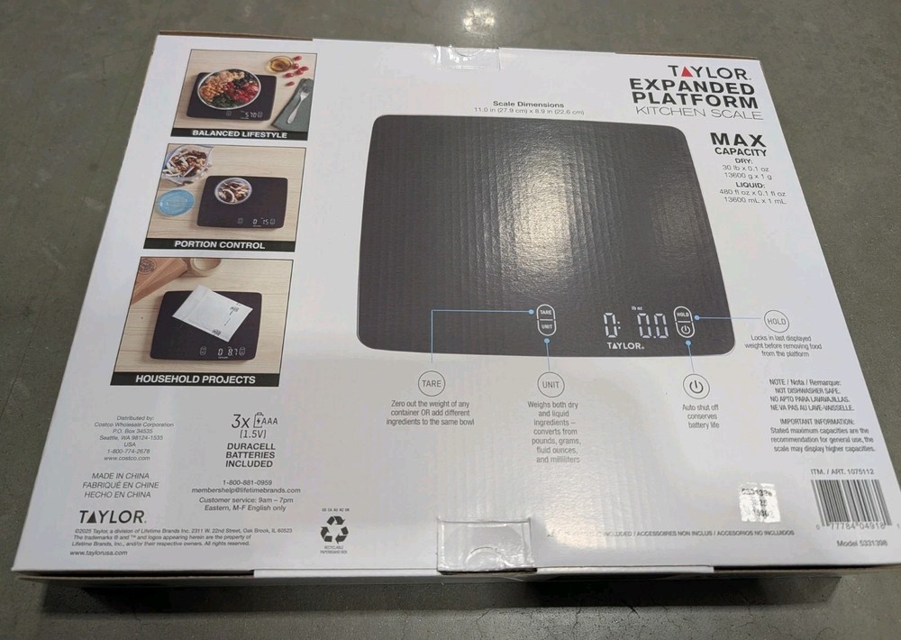 Taylor Expanded Platform Kitchen Scale