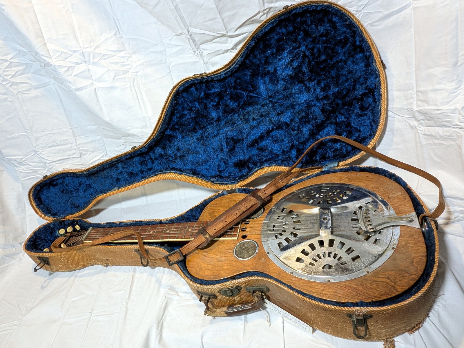 1930's Dobro Model 55 Resonator Round Neck Custom Painted Body and Case