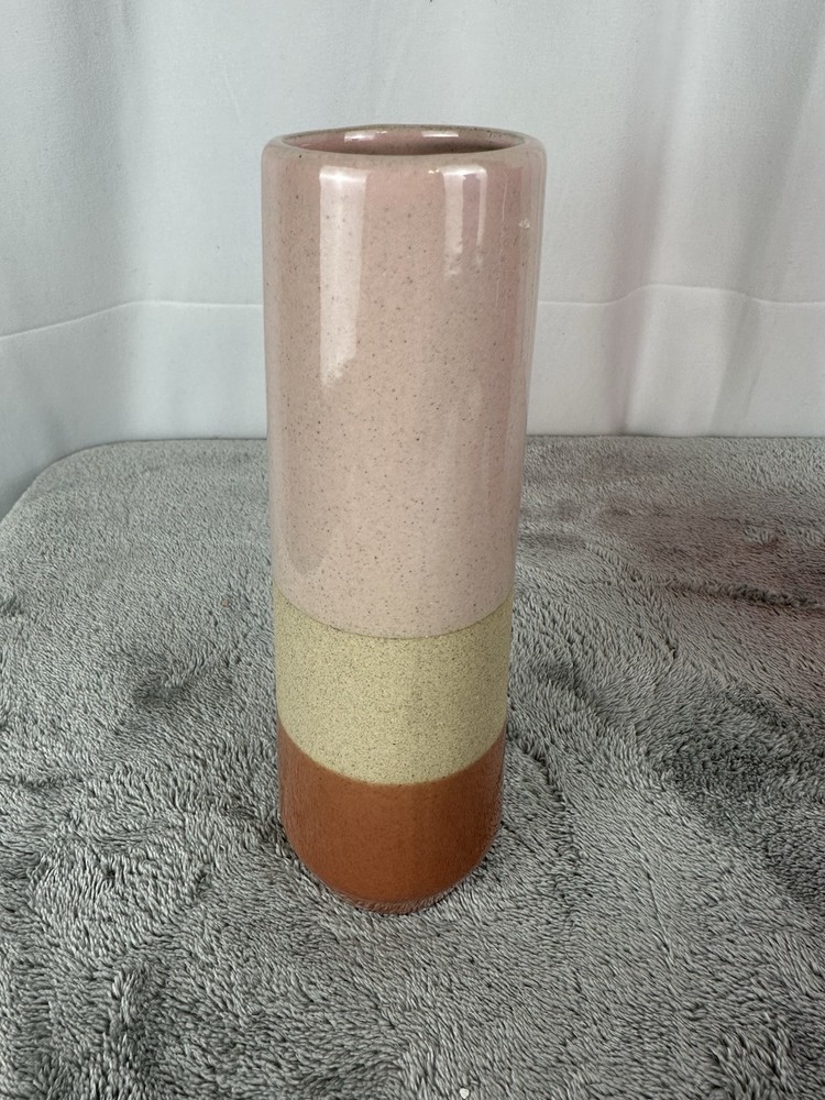 Tricolor Stoneware Vase