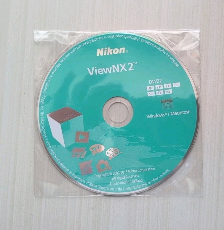 Nikon OEM ViewNX2 DW22 Software & Nikon Software Suite ( CD-ROM)