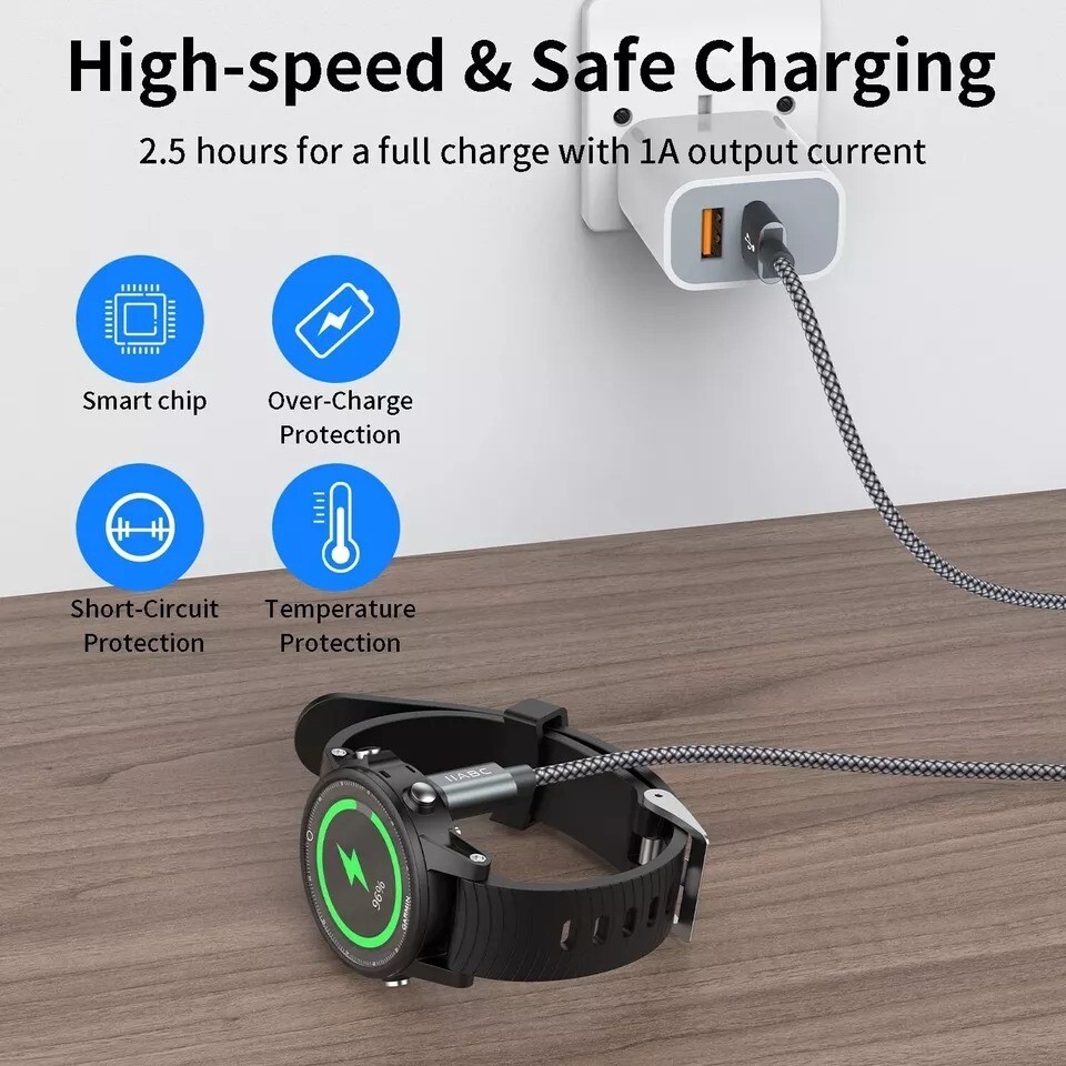 Compatible for Garmin Watch Charger Cable (2 Pack)