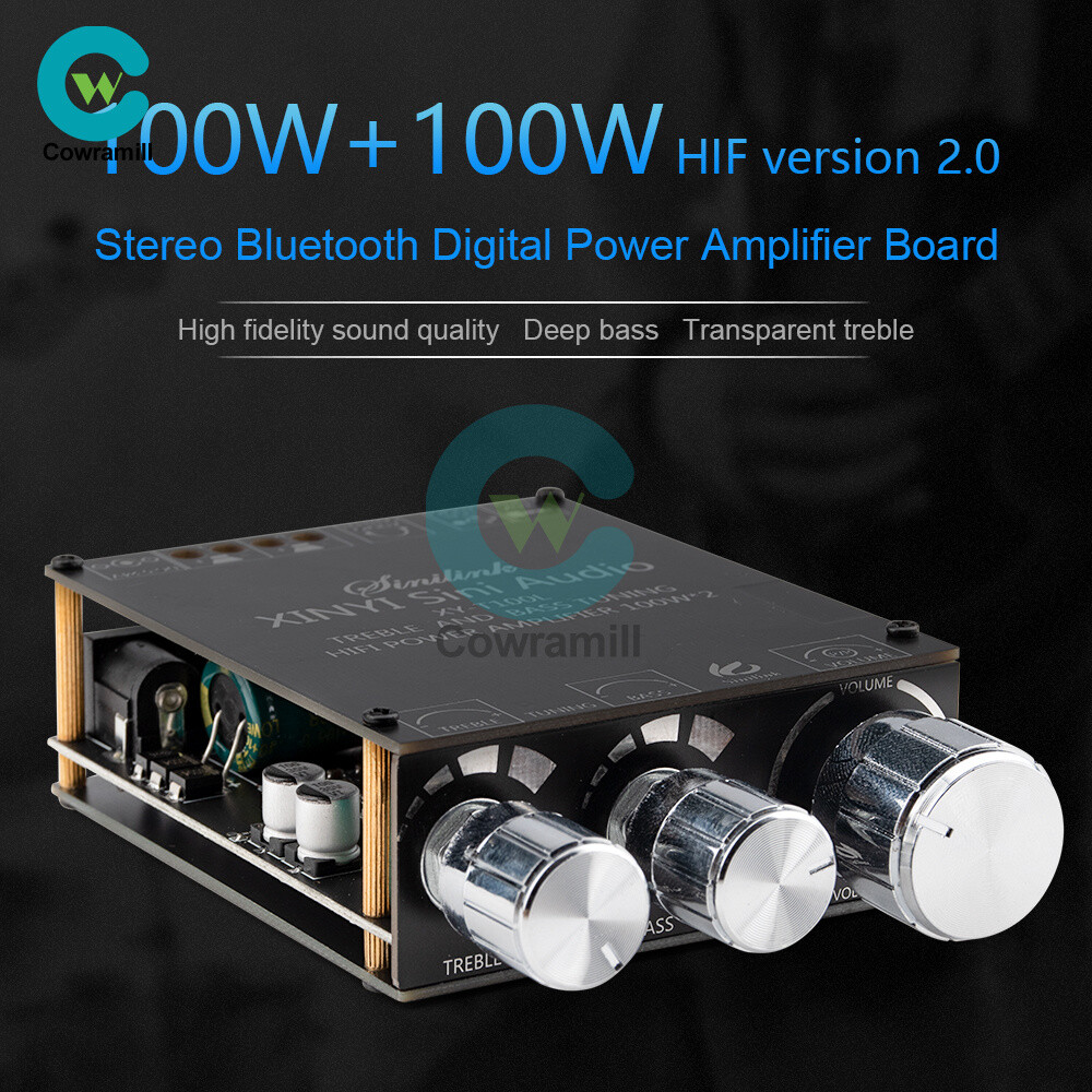 T100L Bluetooth 5.0 Subwoofer Amplifier Board Digital Audio Player MP3 Decoder