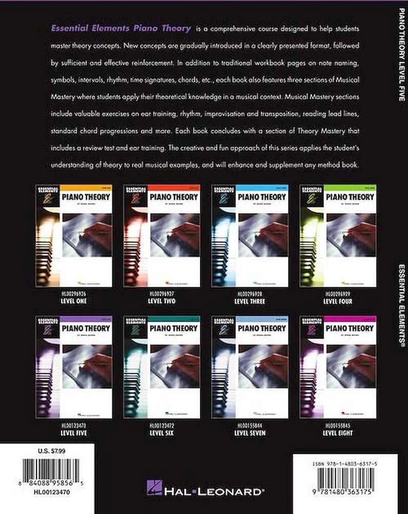 Essential Elements Piano Theory - Level 5