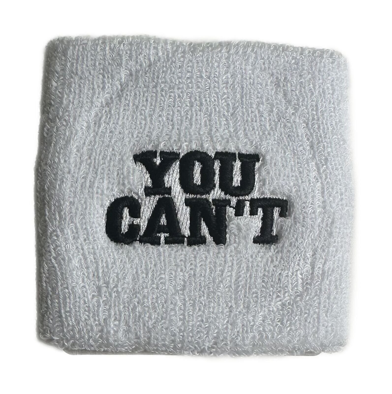 John Cena You Can't See Me Chaingang Black White Headband Wristband Set