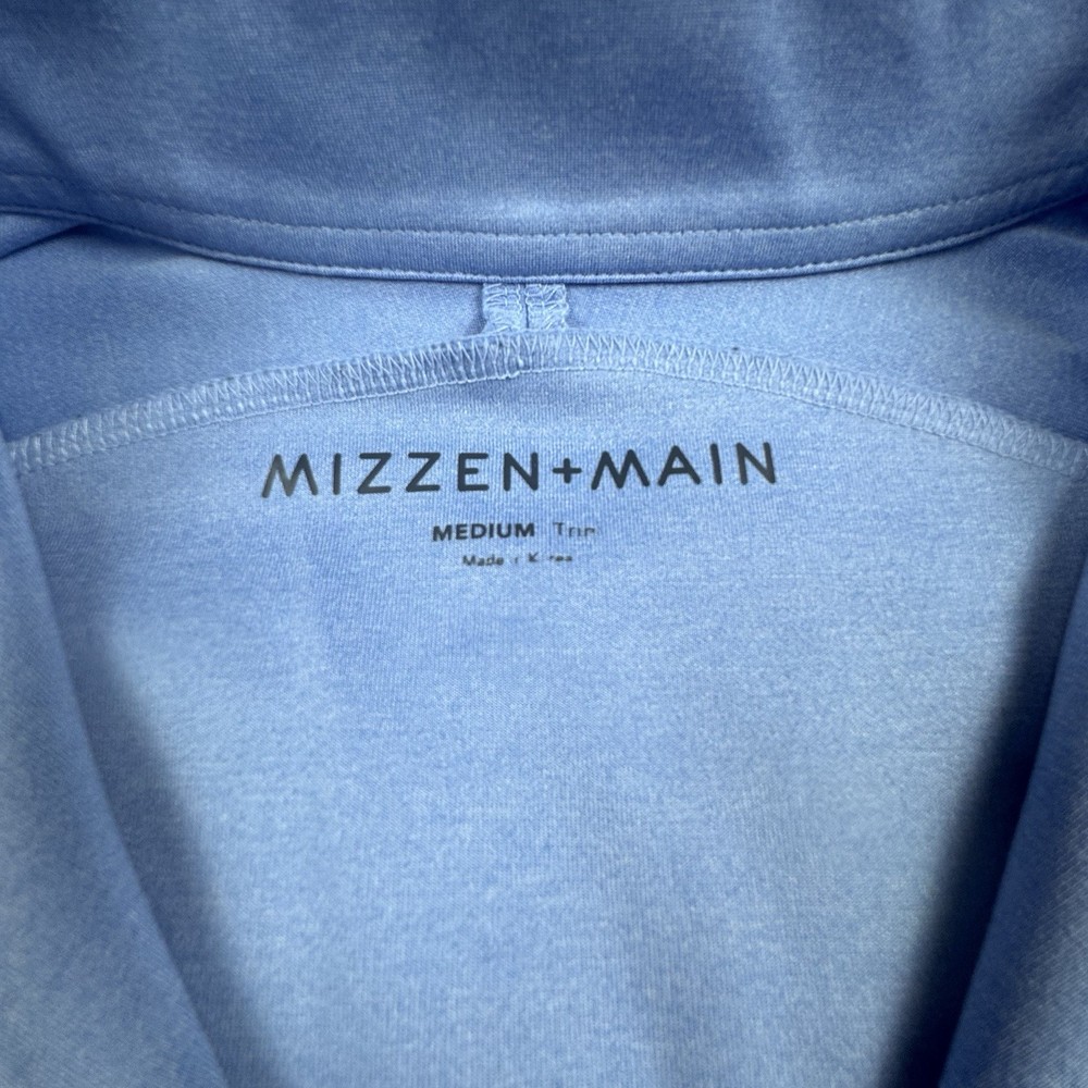 Mizzen Main Versa 1/4-Zip Jacket Pull-Over Men M Trim Blue Performance Golf