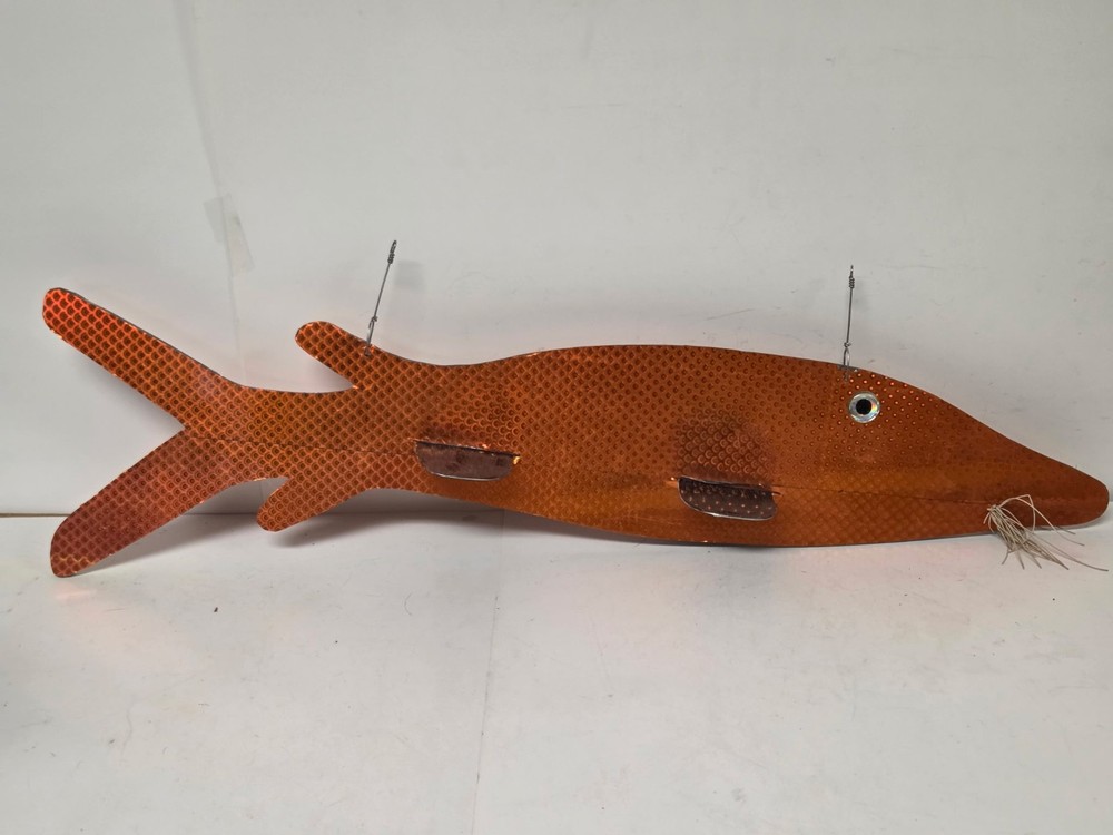 24" Copper Plexiglass Sturgeon Fish Spearing Decoy