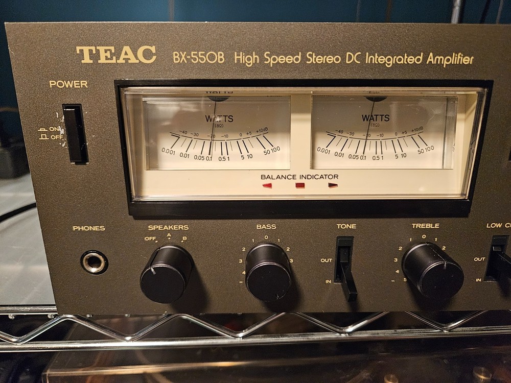 TEAC BX-550 Integrated Amplifier - Fully Serviced, Recapped, L.E.D. lamp