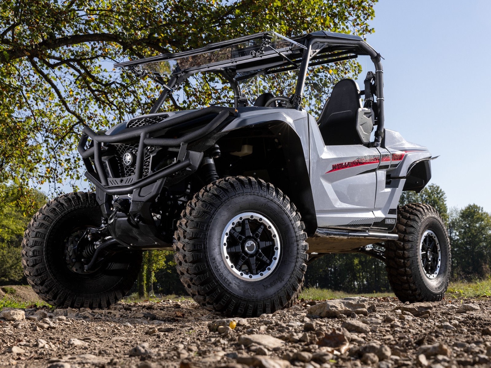 SuperATV Scratch Resistant Flip Windshield for Yamaha Wolverine X2/2021+