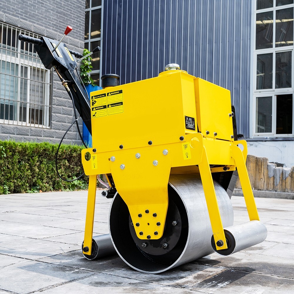 Brand new mini hand push vibratory roller road asphalt compactor free delivery