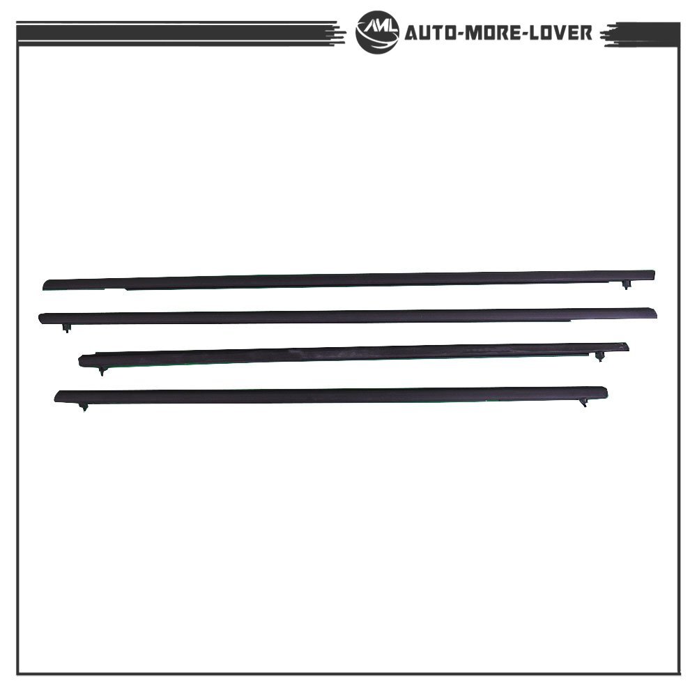 For 2006-2011 Honda Civic Car 4X Weather Strip Window Moulding Trim Seal Belt