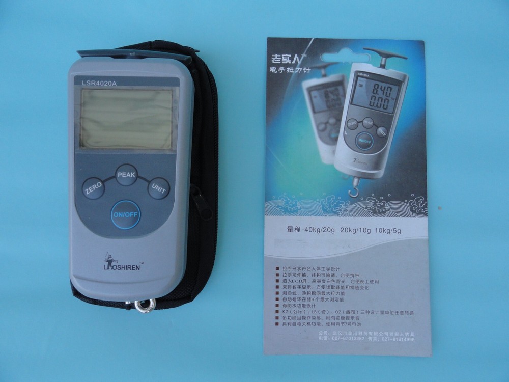 Fishing line tension value measuring device & weighing fish devicedual purpose