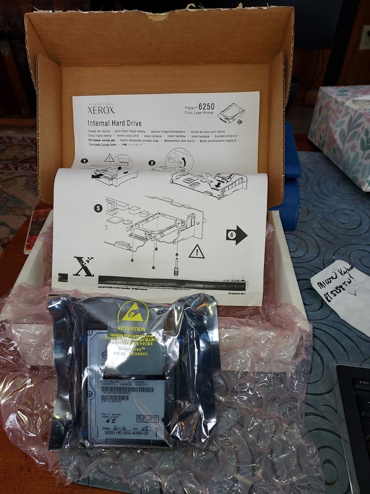 XEROX PHASER 6250 INTERNAL HARD DISK (20+GB )NEW UNOPENED.