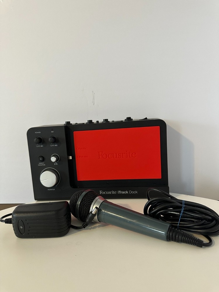 Focusrite iTrack Dock Portable Music Recording Studio Audio Interface For iPad!