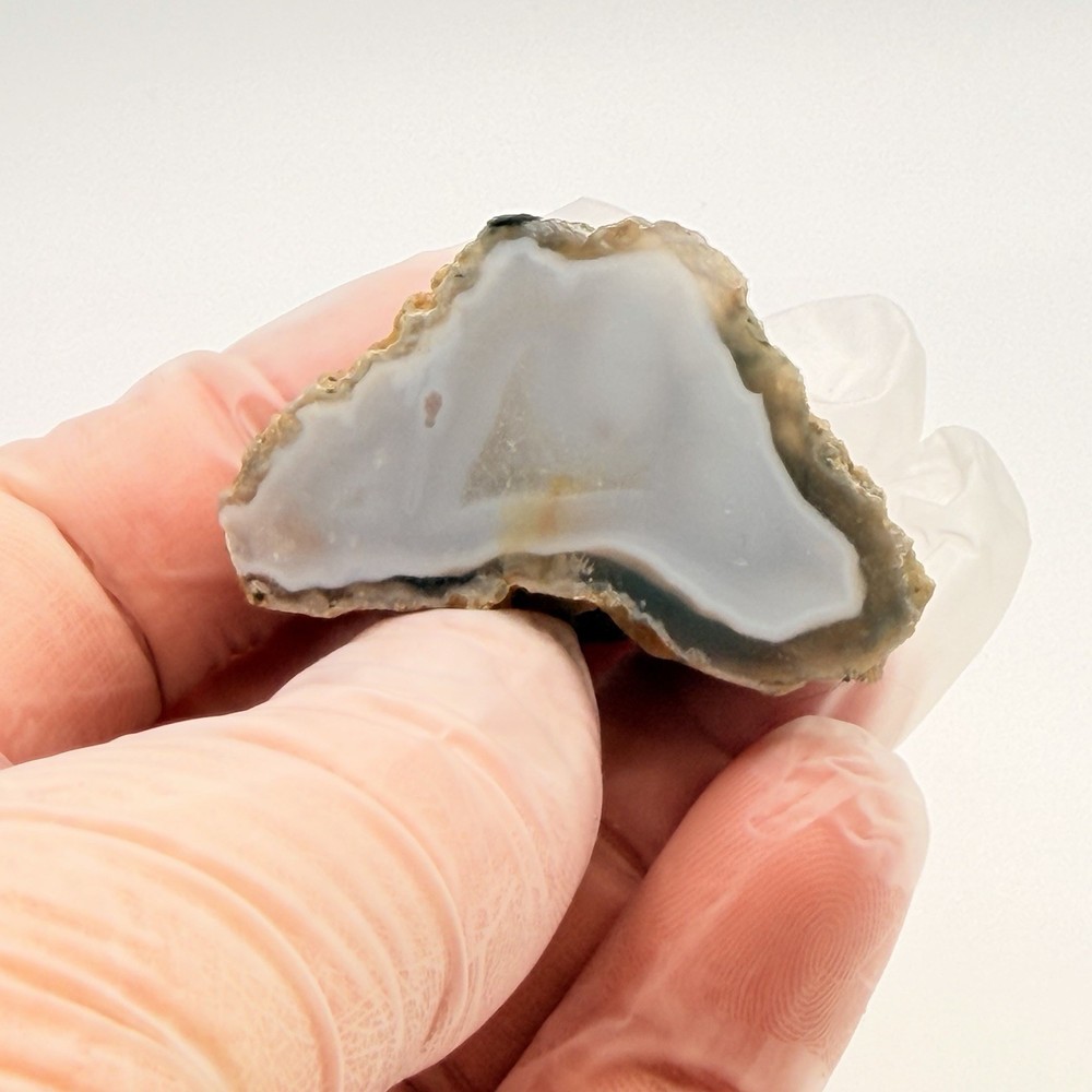 3pc Moroccan Agate Bundle 3.15oz Polished Fortification Moss Agate Slab Specimen