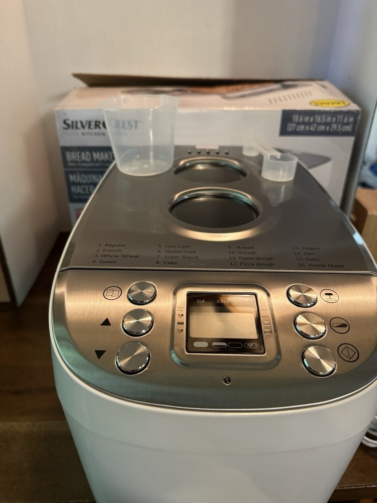 SilverCrest SBB 850 D2 Large Bread Maker in White 16 Programs Tested See Video