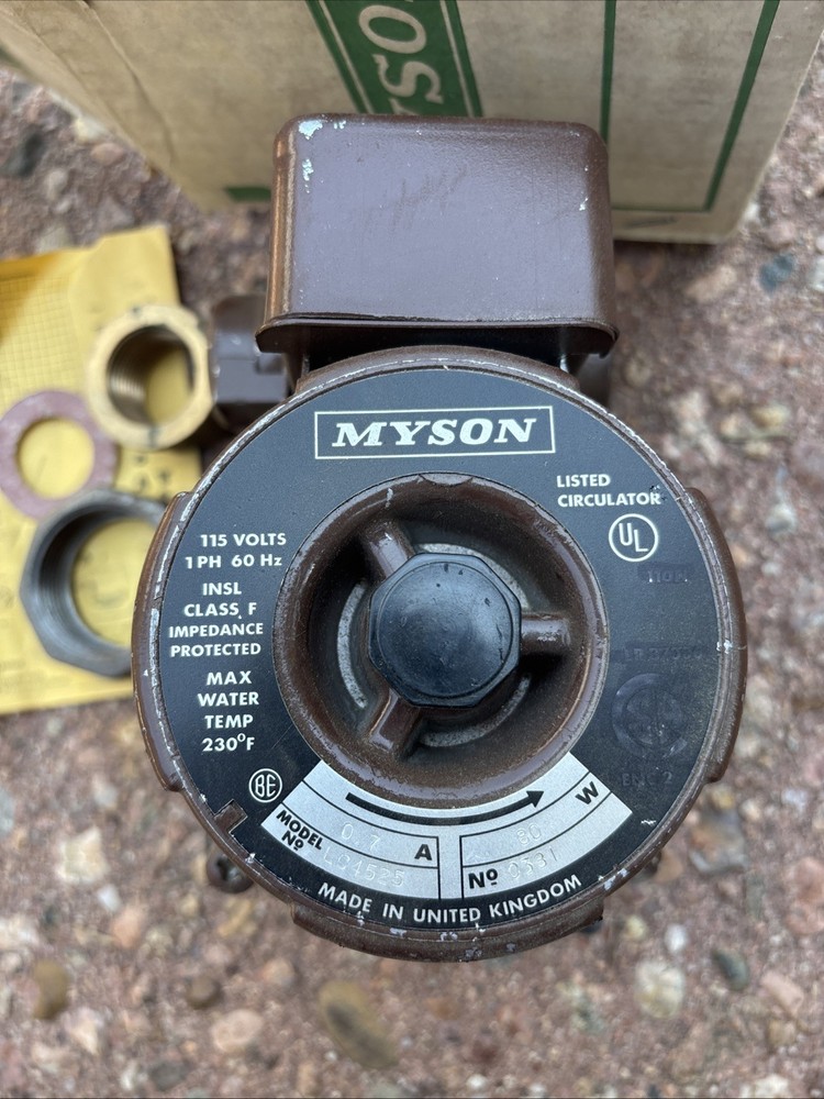 Myson L Series Circulating Pump Made In The Uk.