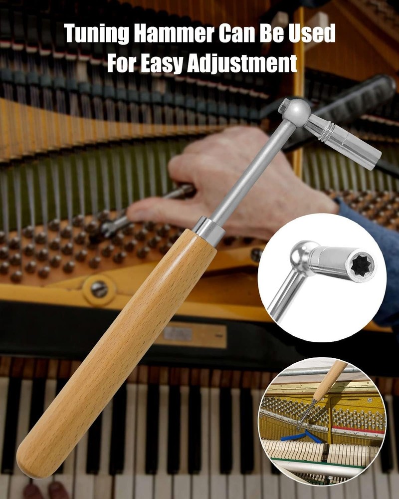 Professional Piano Tuning Tuner Kit Hammer Mute Tool Case