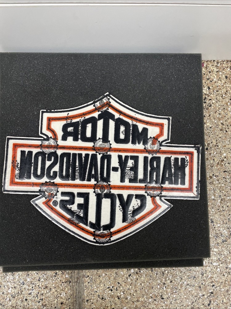 Harley Davidson HD Motor Cycles Shield ~10.75" jacket patch c/e