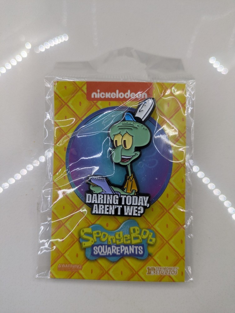 Squidward Daring Today Spongebob Enamel Pin Nickelodeon Universal Studios FL