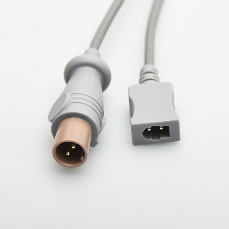 Reusable Temperature Adapter Cable Round 2Pin Plug, Molex Connector for Philips