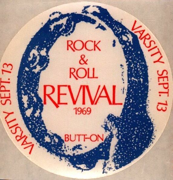 THE DOORS / JOHN LENNON 1969 TORONTO ROCK & ROLL REVIVAL STICKER / NMT