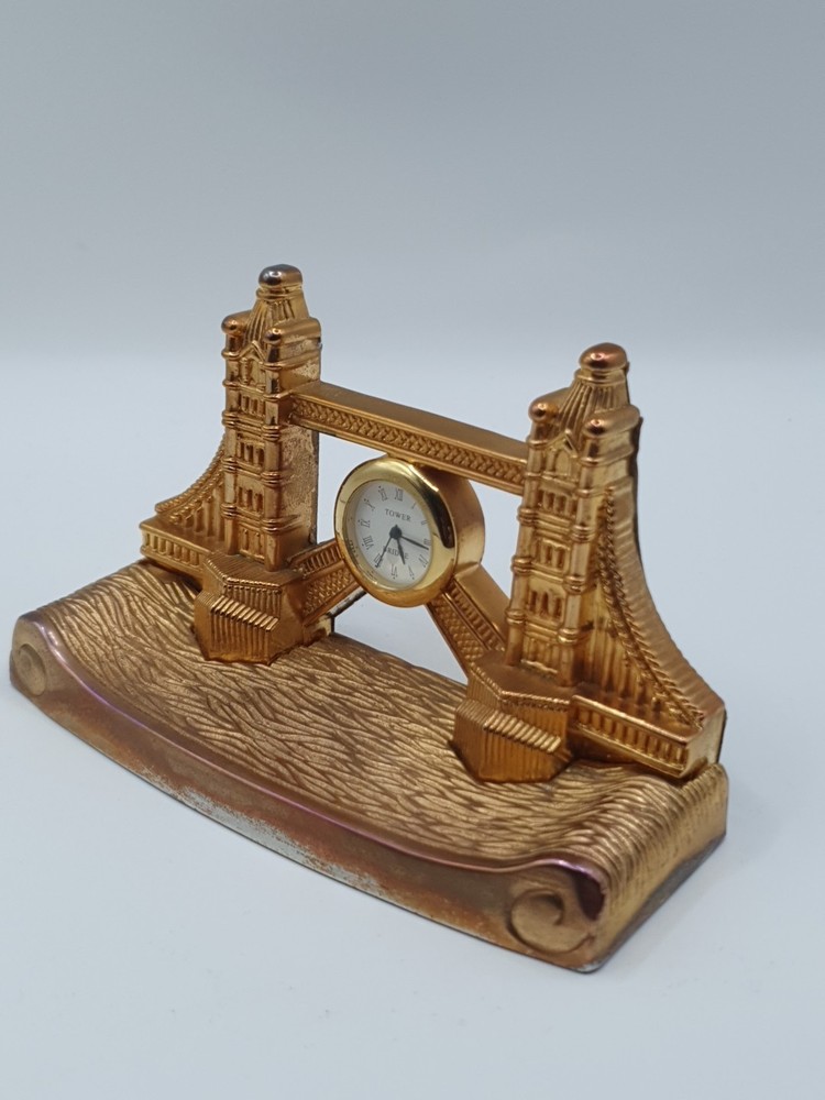 Vintage Tower Bridge Miniature Clock Collectable