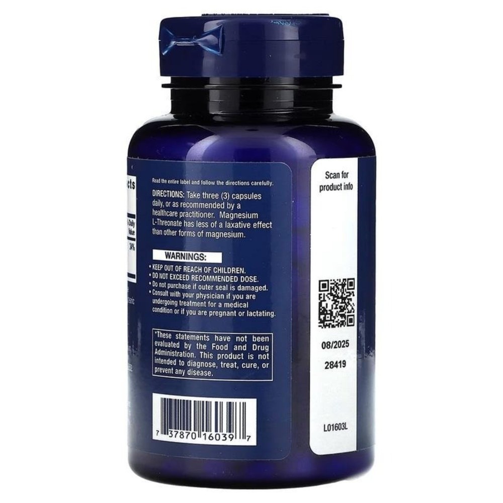High-Potency Magtein 2000mg, Magnesium L-Threonate for Cognitive Function, 90ct