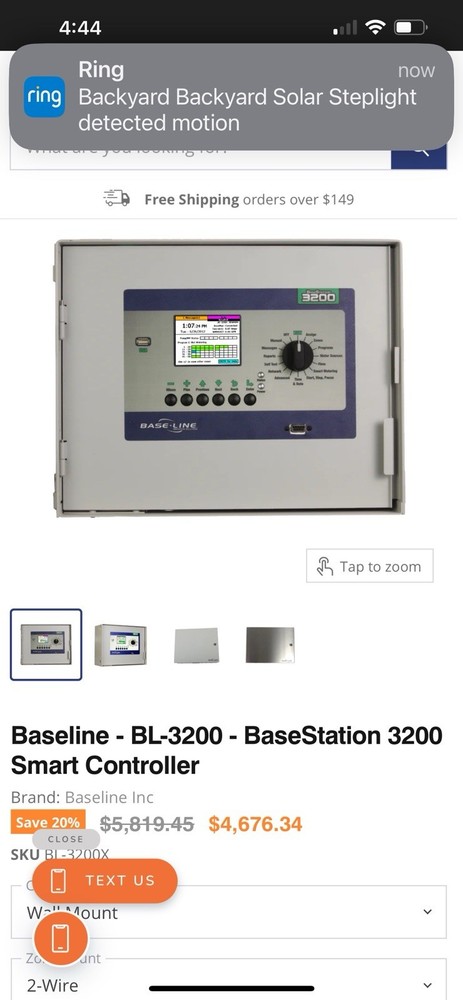 Baseline BL-3200 Base Station Irrigation System Outdoor Smart Controller