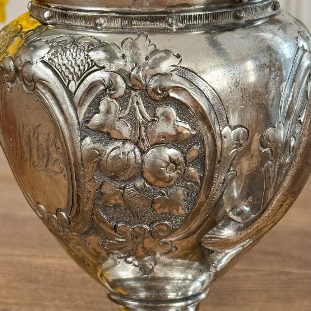 Silver Plate Engraved Creamer