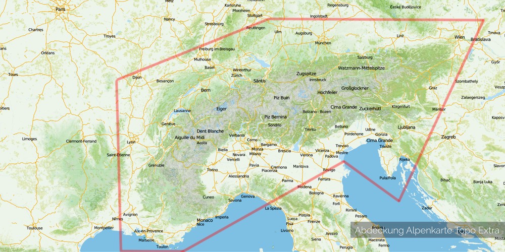 Alpen Topo Map Extra Garmin 20m Altitude Lines (8GB MicroSD Map) Sat Nav, PC & Mac