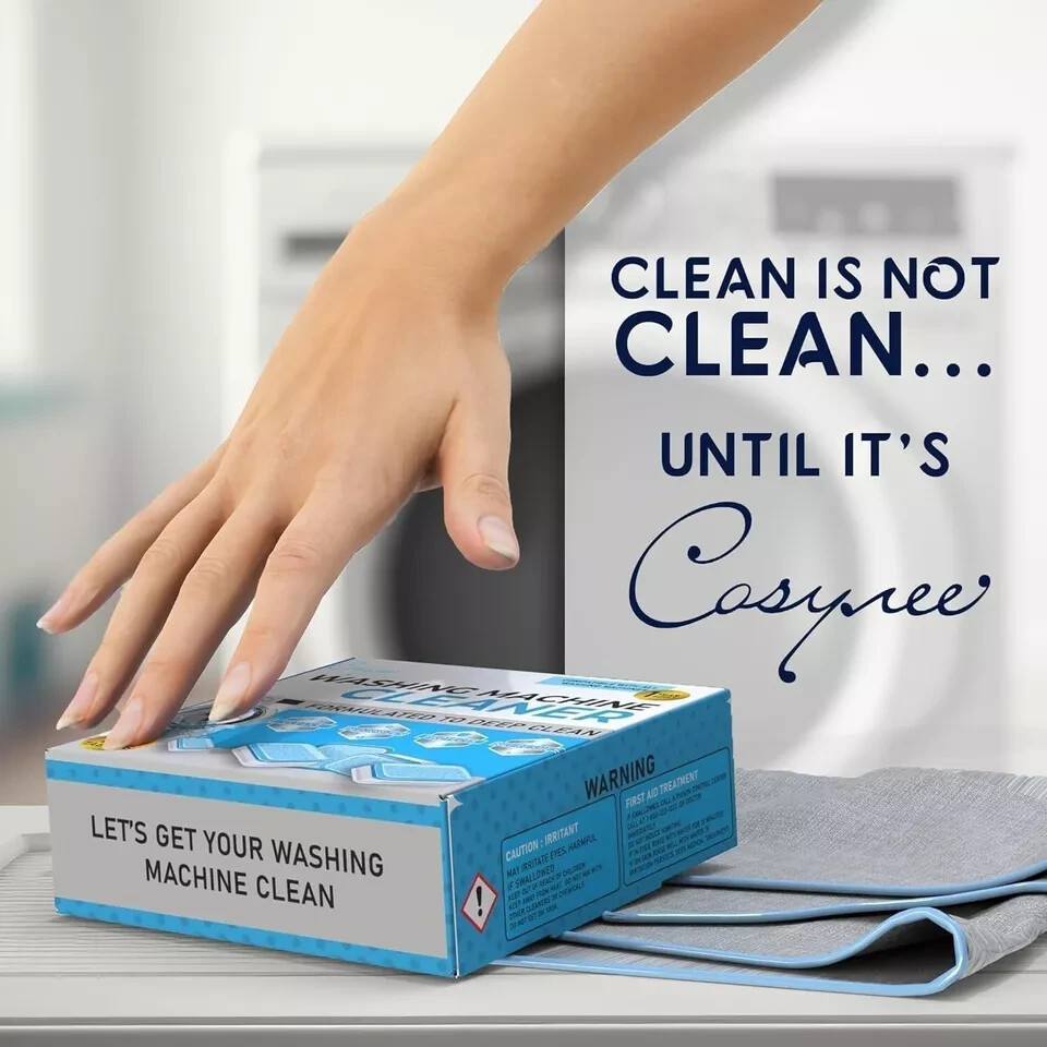 Washing Machine Cleaner Descaler 24 Pack - Deep Cleaning Tablets For HE Front