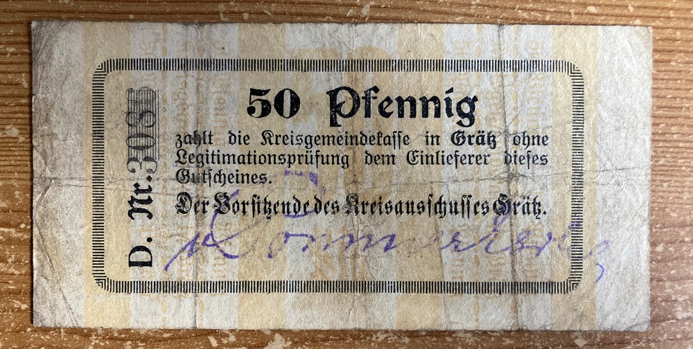 Germany Emergency Notgeld. 50 pfennig. Dated 1915.
