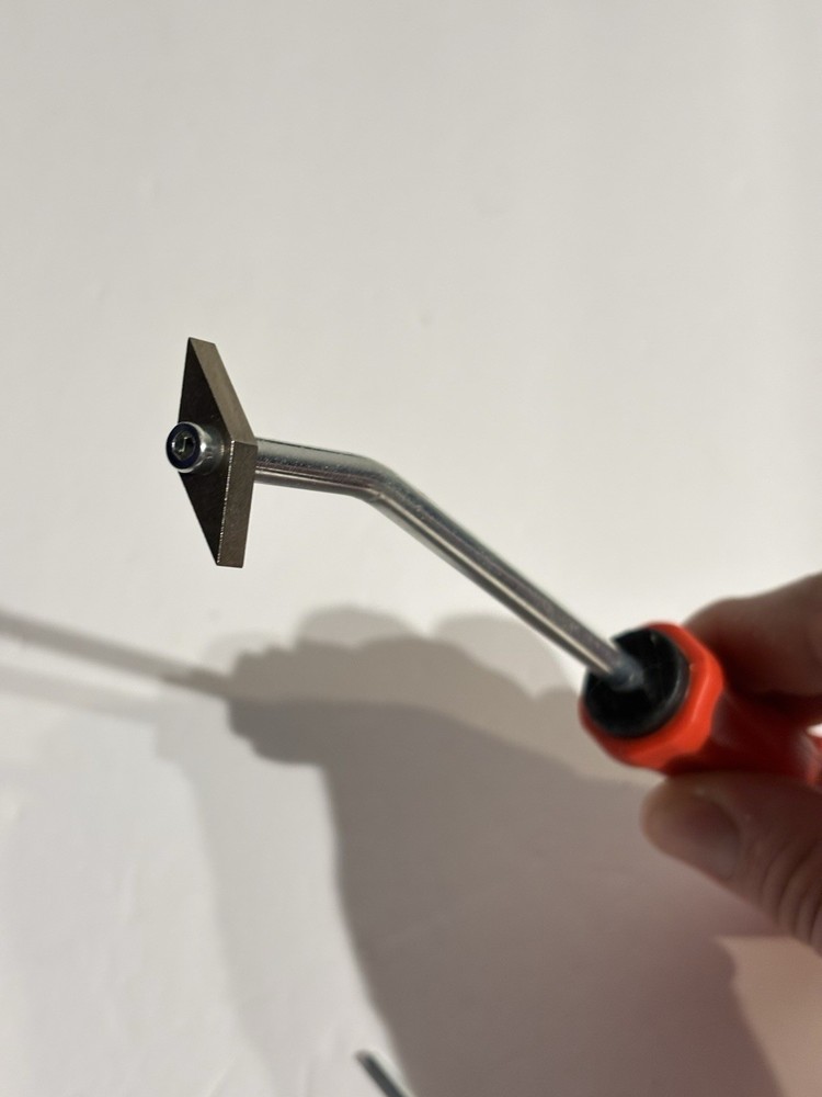 Grout Removal Tool with Angled Handle & Replaceable Carbide Tips + Allen Key