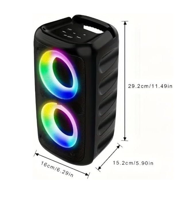 Portable Bluetooth Karaoke Machine, 1 Bluetooth Microphone/Speaker with Lights