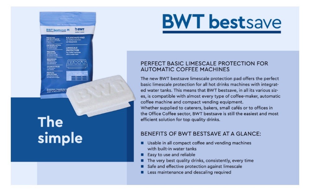 Bestsave M Limescale Protection Pad for Coffee Machine and Espresso Machine -...