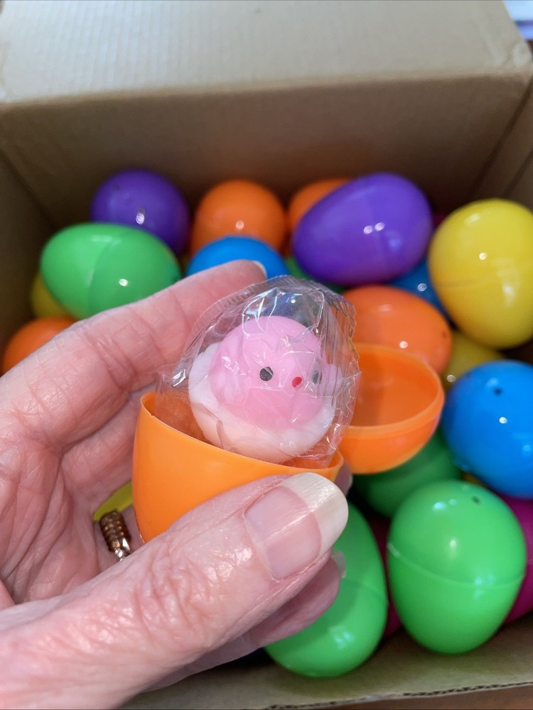 JOYIN Prefilled Easter Eggs With 48 Squishy toys.