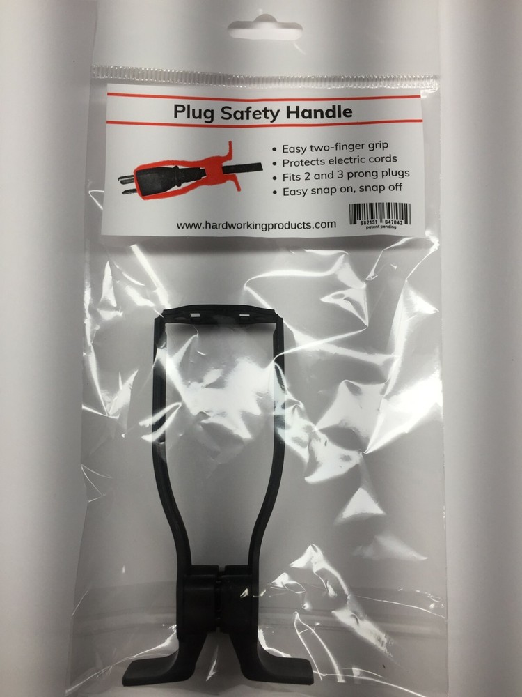 Plug Safety Handle for Electrical Cords - Cord Puller (BLACK)