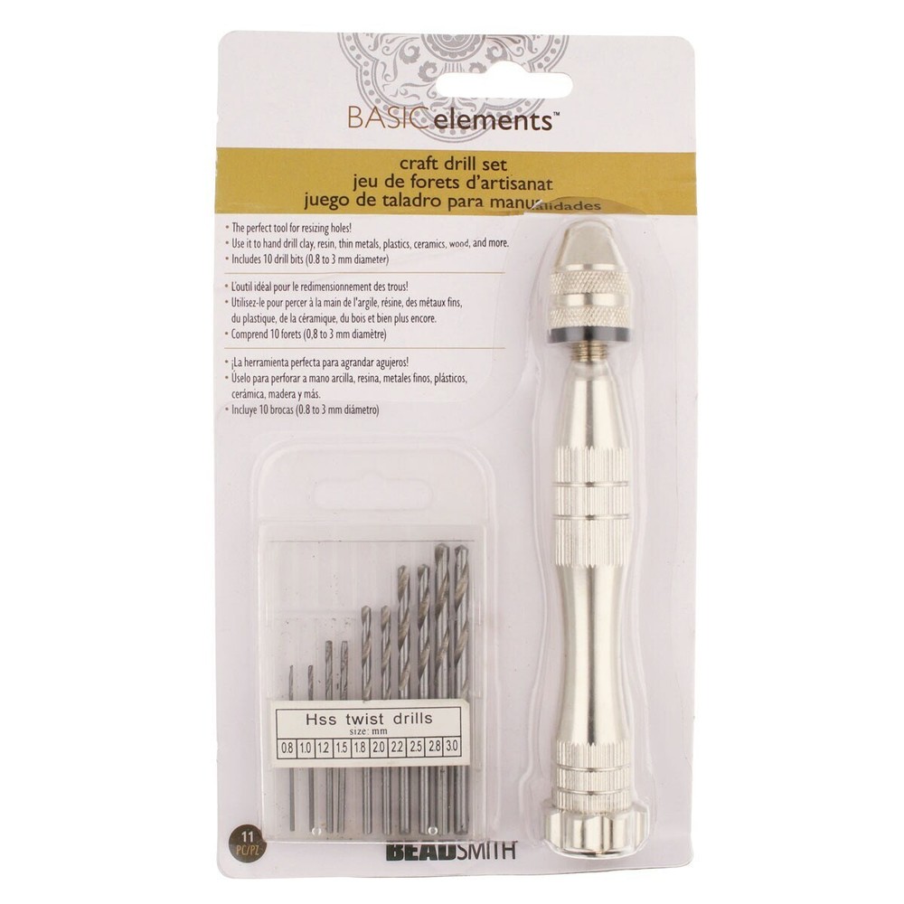 Hand Drill Craft Set plus 10 metric drill bits.