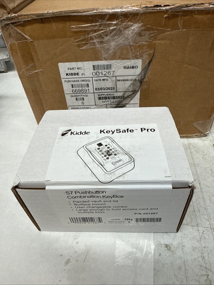 Kidde 001267 KeySafe Pro S7 Pushbutton Combination KeyBox New