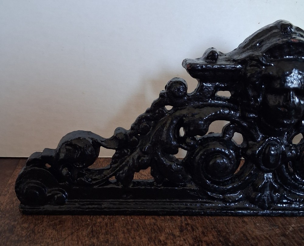Victorian Cast Iron Pediment Header