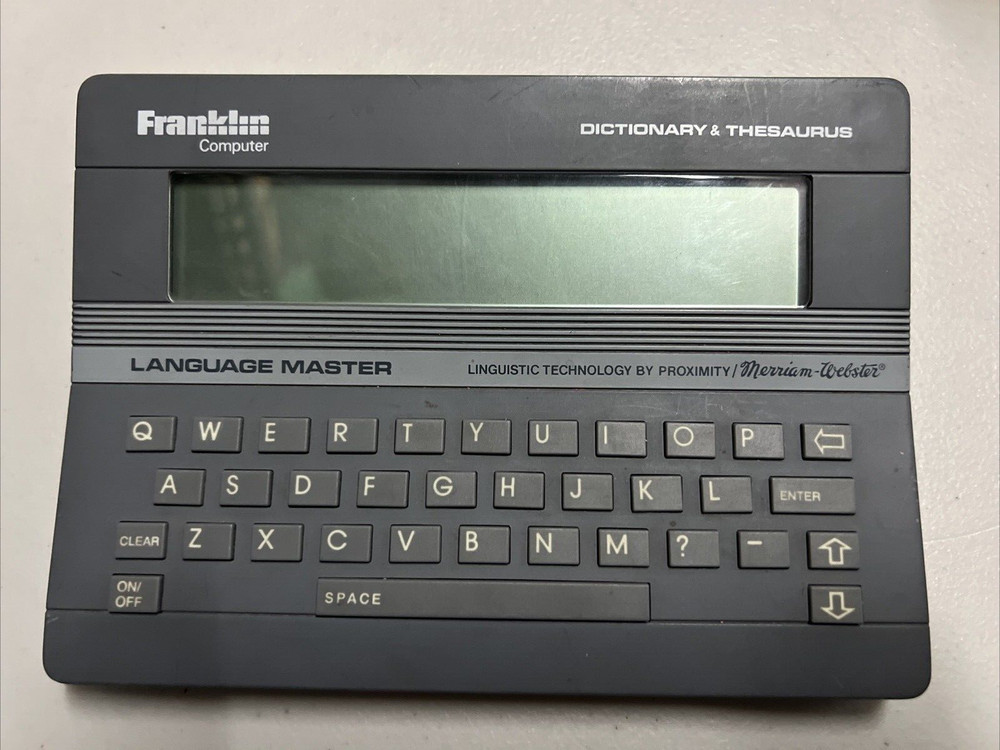 Franklin Language Master LM-2000 Gray *Tested & Working* Digital Retro 1987