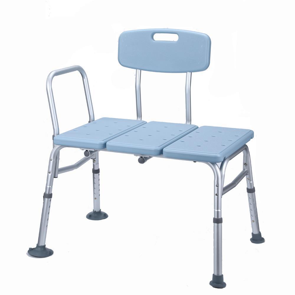 Height Adjustable Bench Bath Tub Shower Chair with Arm Back