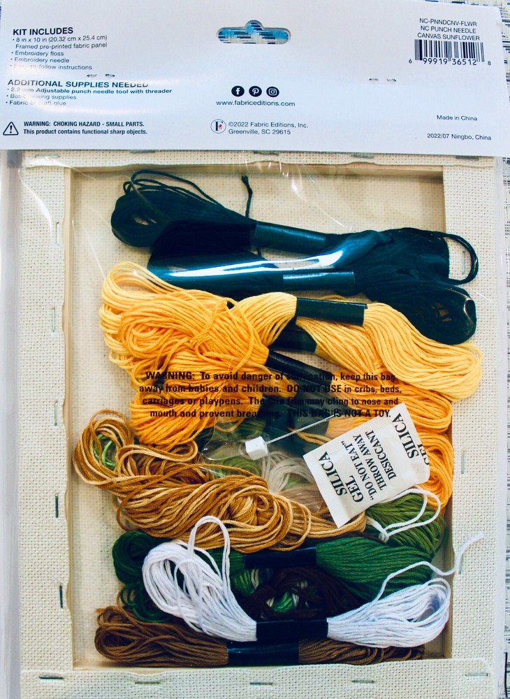 Needle Creations Punch Needle Kit SUNFLOWERS